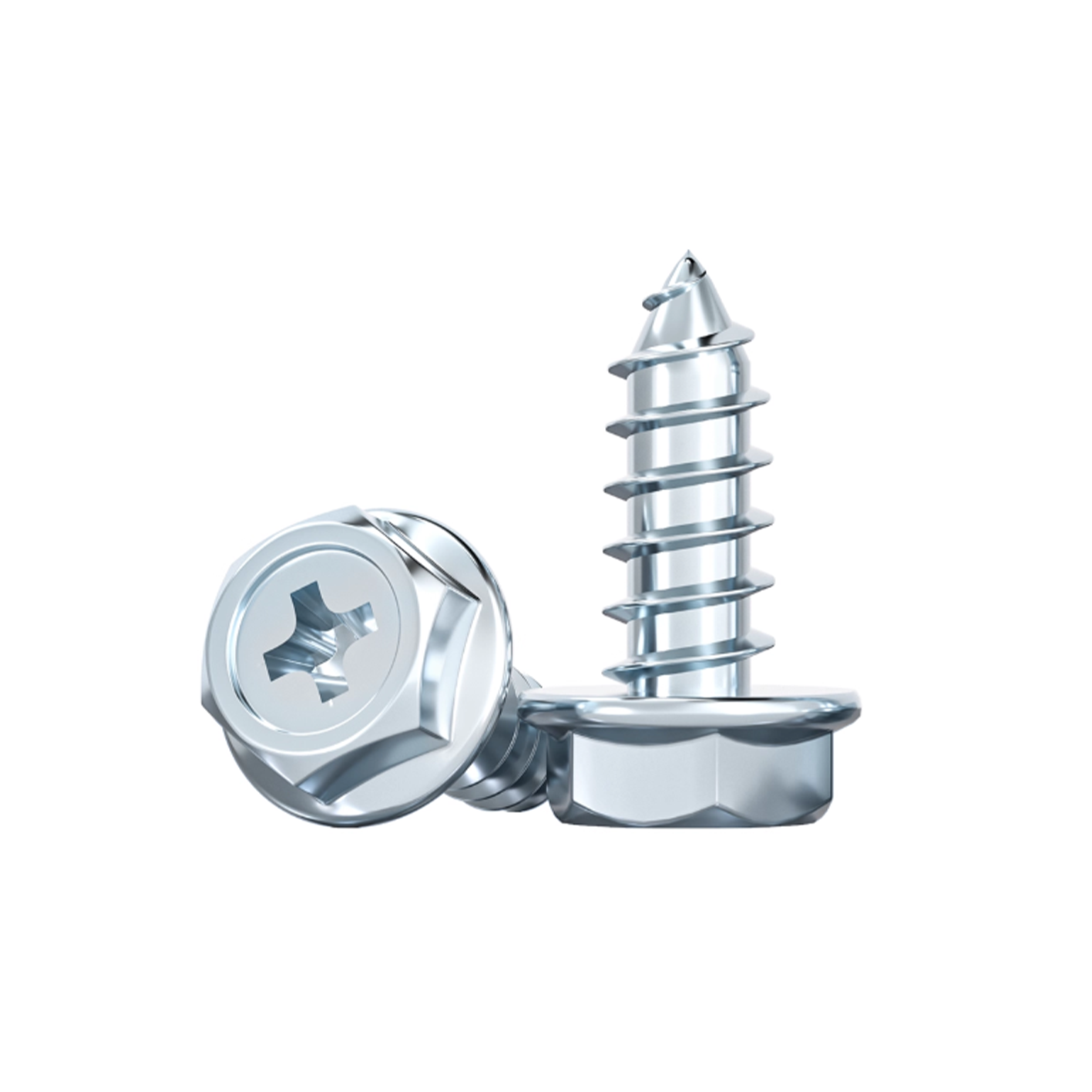 Phillips Hex Flange Self-Tapping Screws