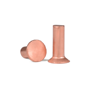Red Copper Countersunk Head Semi-Tubular Rivets