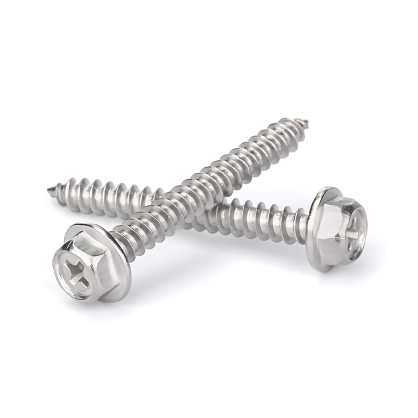 Phillips Hex Flange Self-Tapping Screws - Image 2