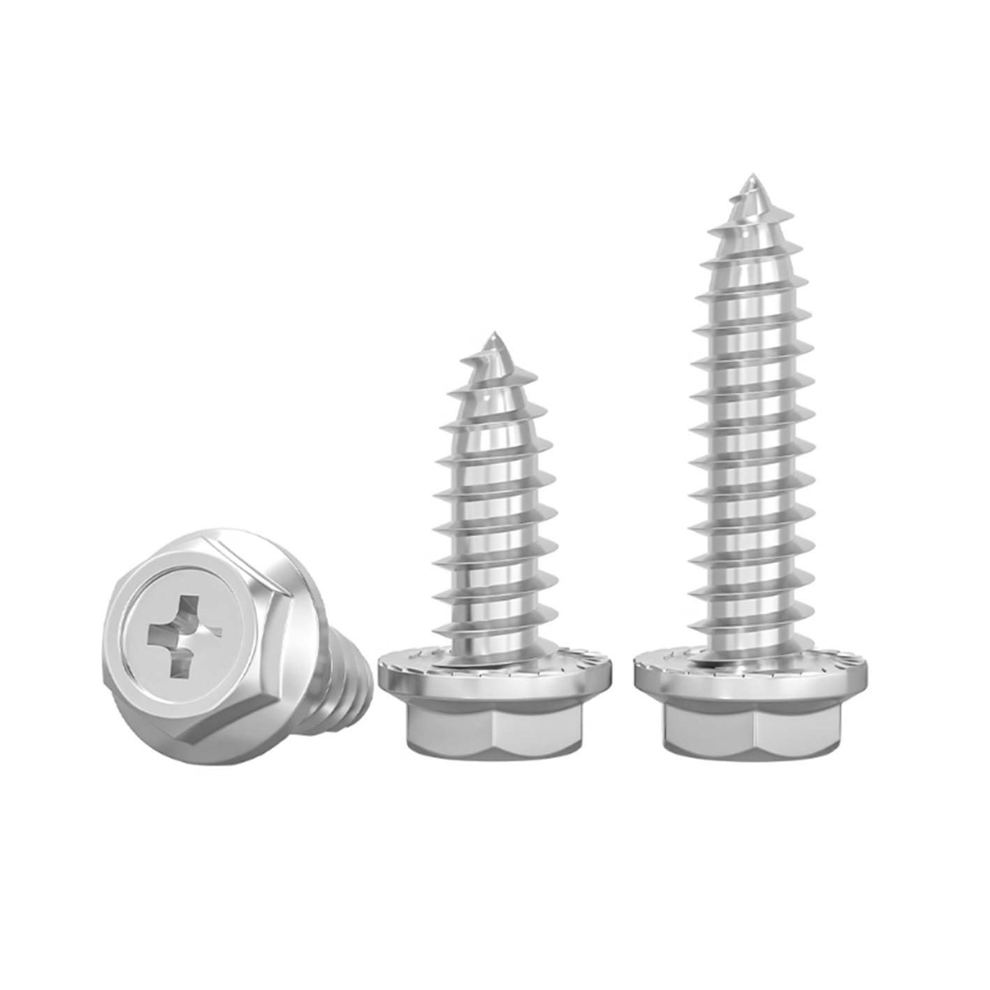 Phillips Hex Flange Self-Tapping Screws - Image 3